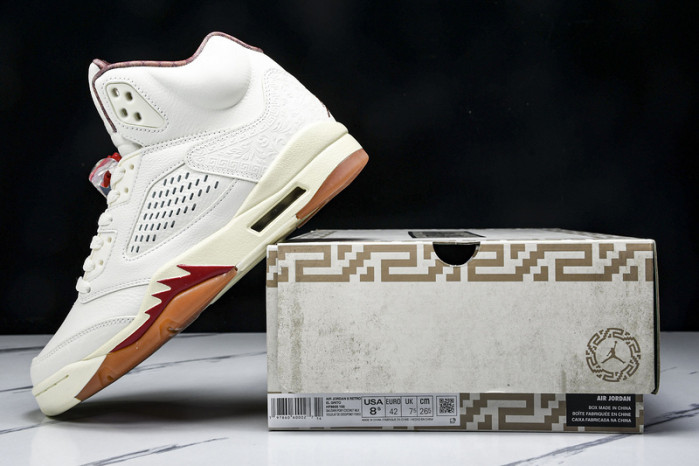 Air Jordan 5 "El Grito" Sail and Dark Pony HF8833-100